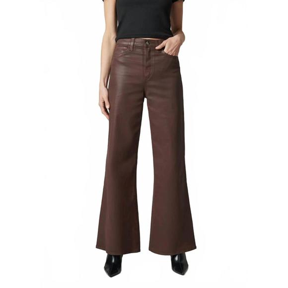 The Mia Wide Leg Ankle Coated
